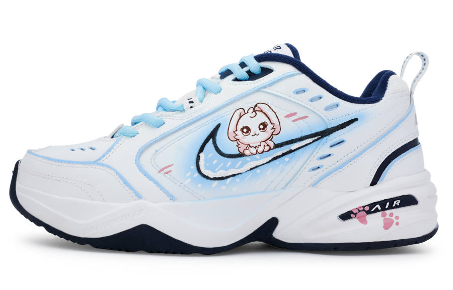 Nike Nike Air Monarch 4 811 Manufacturing, Snow Bunny PU Leather Slip Resistant, Abrasion Resistant, Height Increasing
