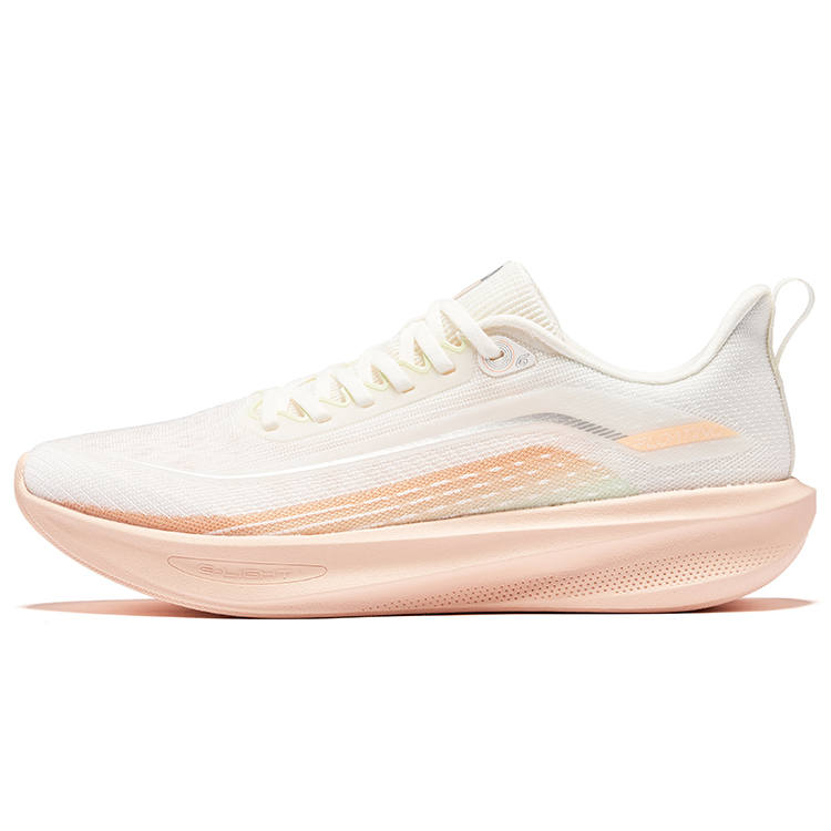 Erke Float On Water 6 Running Shoes Women's Low Top Microcrystal White Orange Glow