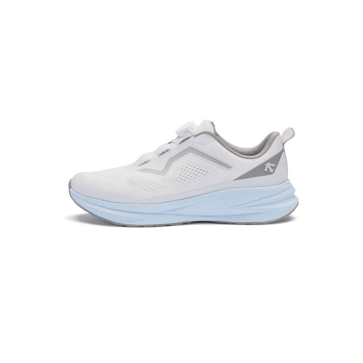 DESCENTE RUNNING Slip Resistant Abrasion Resistant Low top Casual Running Shoes Men's Yellow White
