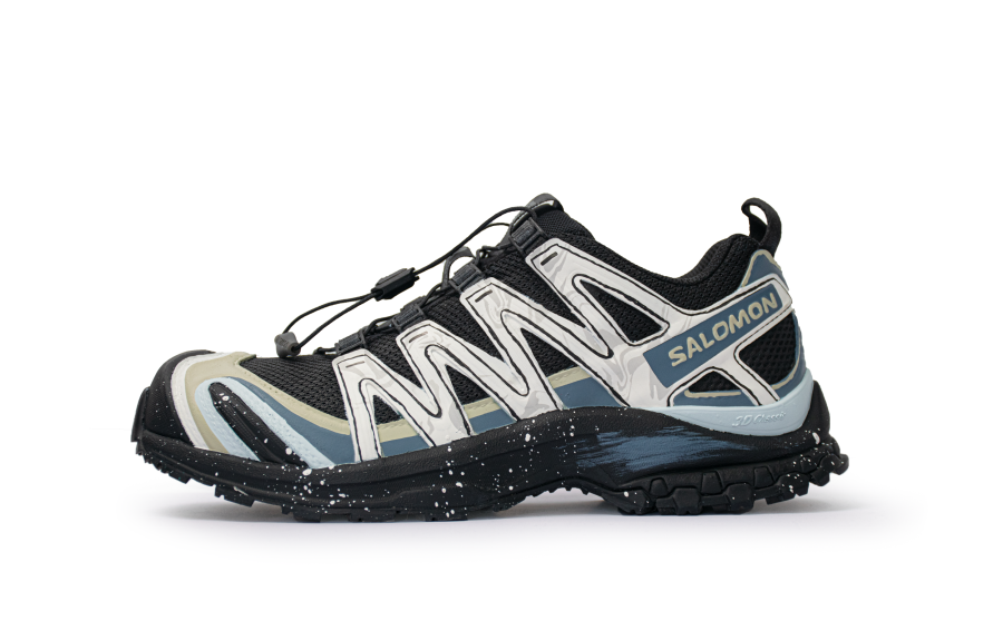 SALOMON XA PRO 3D LA YAUTE Low top Running Shoes Unisex Black White Blue