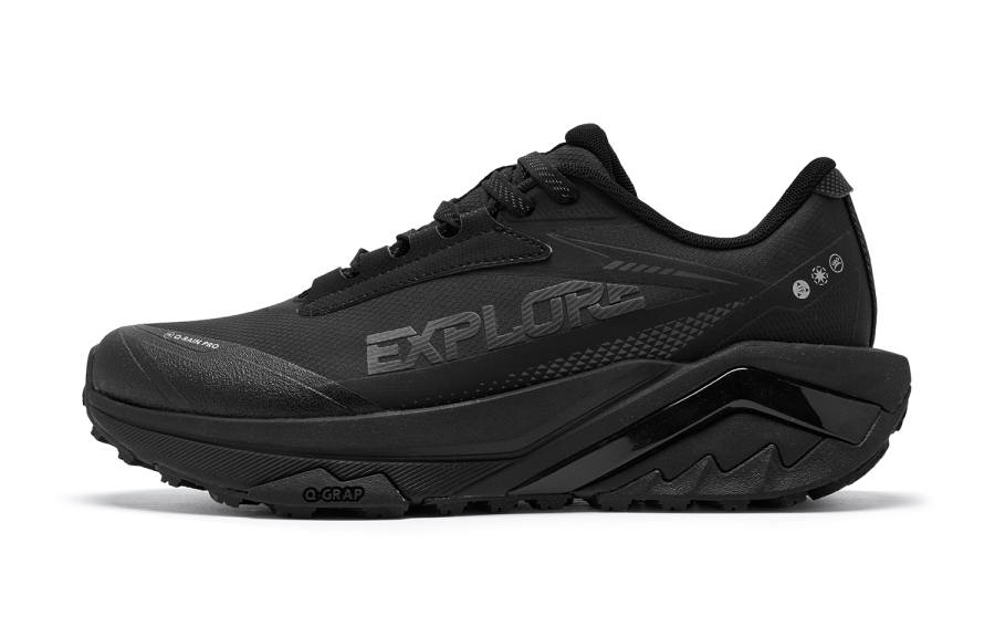 QIAODAN Swiftlet 5.0 Low top Trail Running City Commuting Running Shoes Men's Black