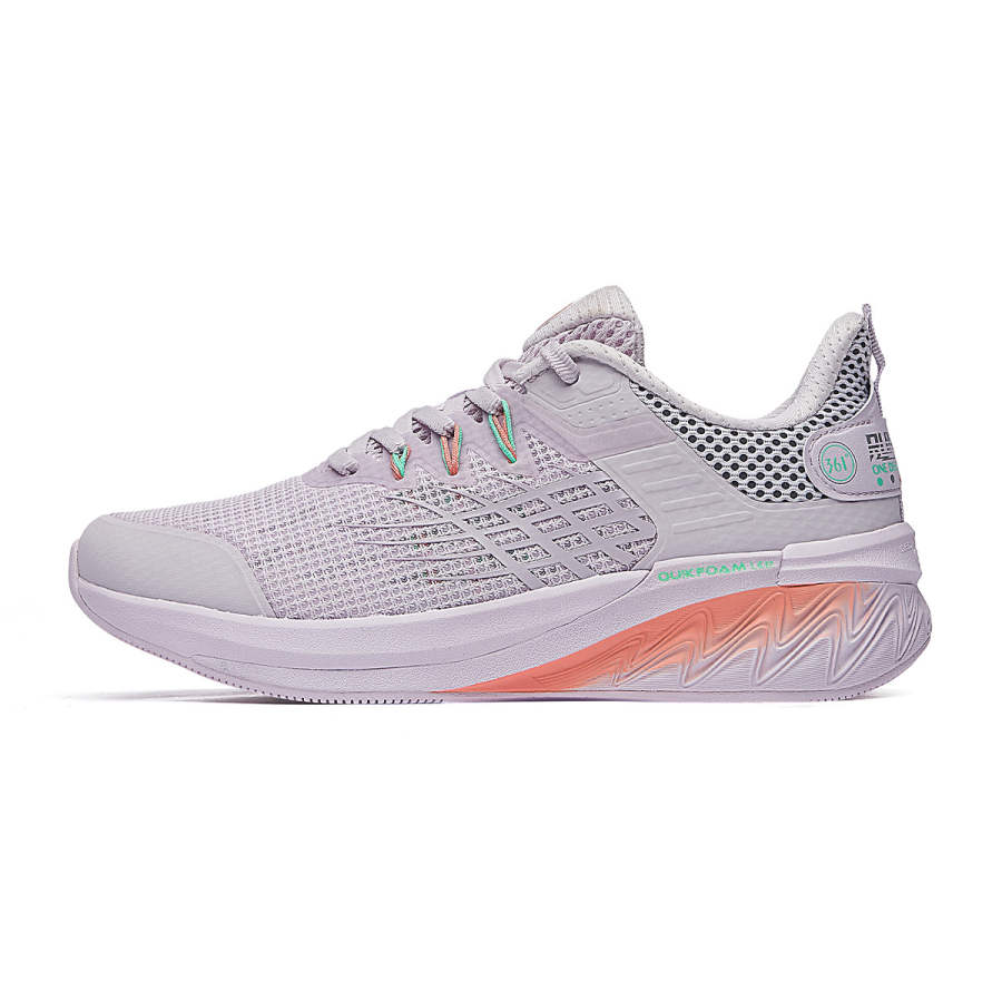 361° Cushioning Lightweight Low top Casual Running Shoes Women's Purple