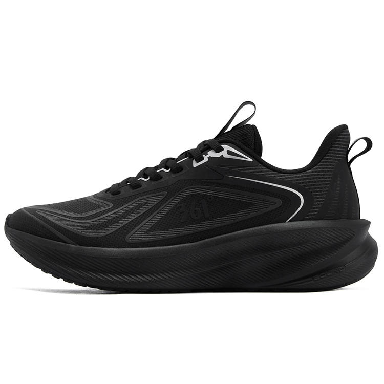 361° Comfortable Rain Screen Cushioning Abrasion Resistant Low top Casual Running Shoes Men's Obsidian Black