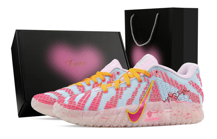 Nike Nike Ja Morant 3 Morse Password, Heart Box Rebound Grip Low top Basketball Shoes Men's Pink