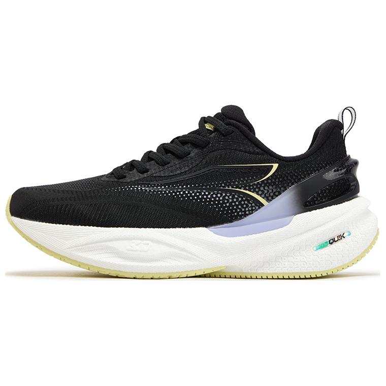361° Surge CQT 2.0 Low top Casual Sprint Running Shoes Women's Black Yellow