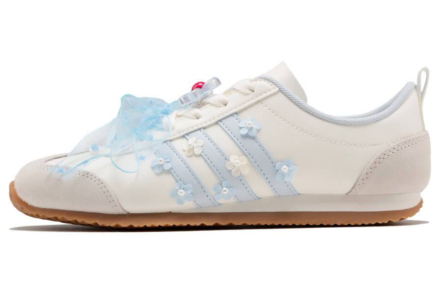 Adidas Adidas VS JOG 2.0 Slip Resistant Abrasion Resistant Low top Casual Shoes Unisex Blue White