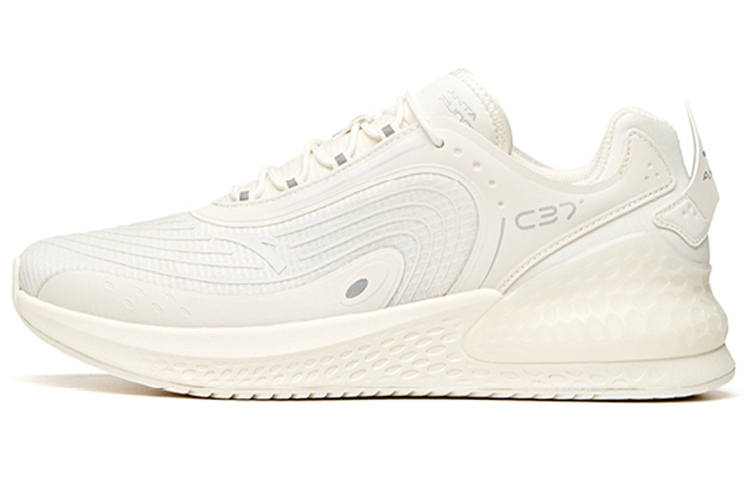 Anta C37+ Slip Resistant And Breathable Low top Running Shoes Men's White Silver