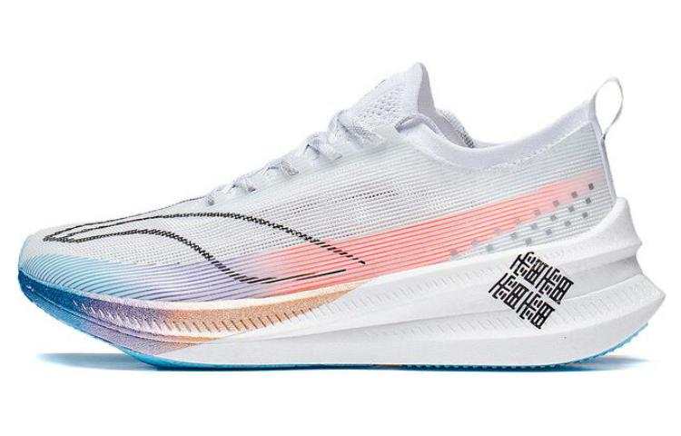 Li-Ning Li Ning Feidian 3 Elite Versatile Abrasion Resistant Breathable Low top Running Shoes Unisex White Pink Blue