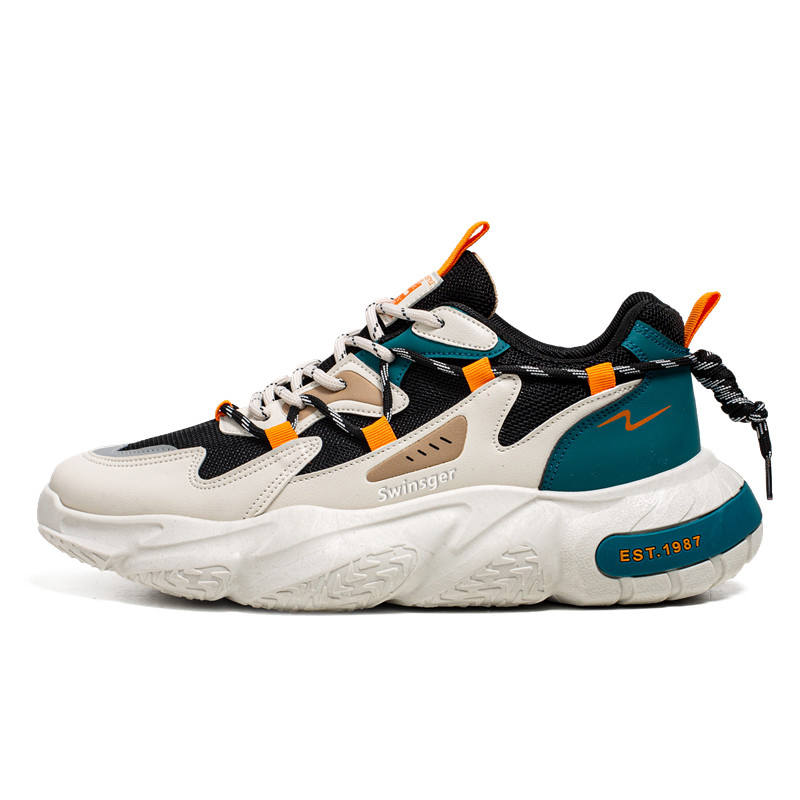 Swinsger Cushioning Slip Resistant Breathable Cushioning Slip Resistant Breathable Low top Chunky Sneakers Men's