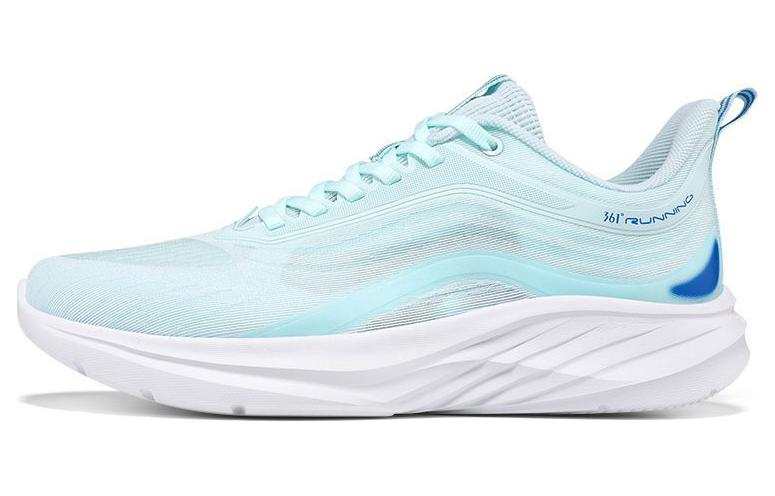 361° Mesh Cushioning Breathable Lightweight Rebound Low top Running Shoes Men's Sheer Blue