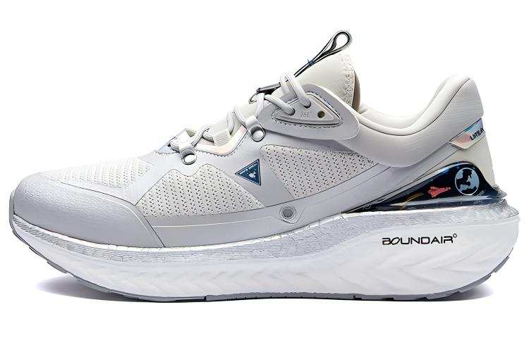 361° 361° Comfortable Mesh, Textile Cushioning Low top Running Shoes Men's Silver White Comfortable