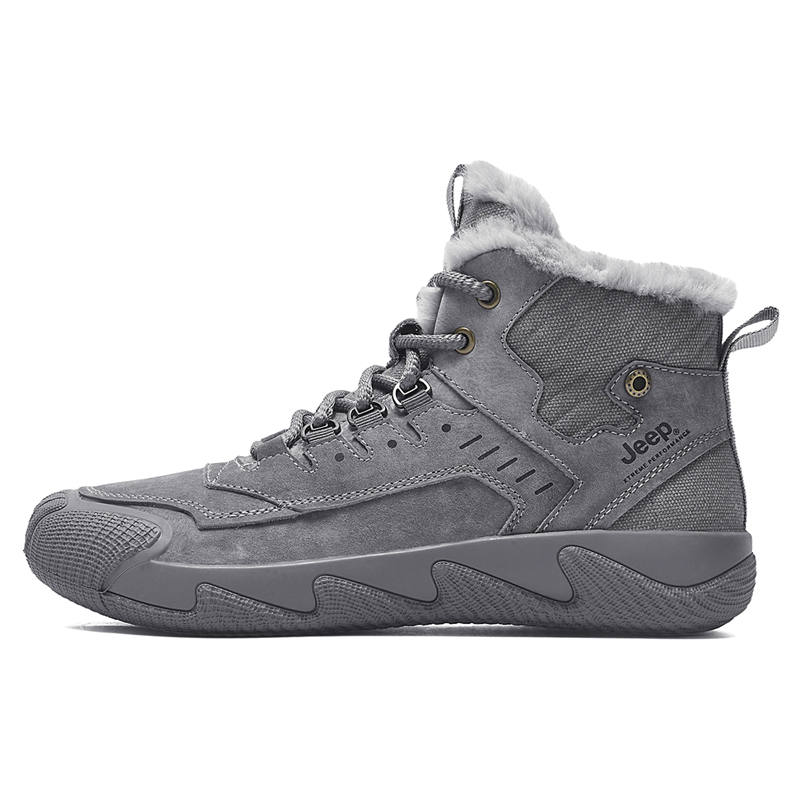 Jeep Fabric High top Outdoor Shoes Men's Gray