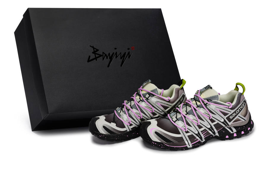 SALOMON XA PRO 3D Abrasion Resistant Abrasion Resistant Low top Running Shoes Unisex Silver Gray Black Pink