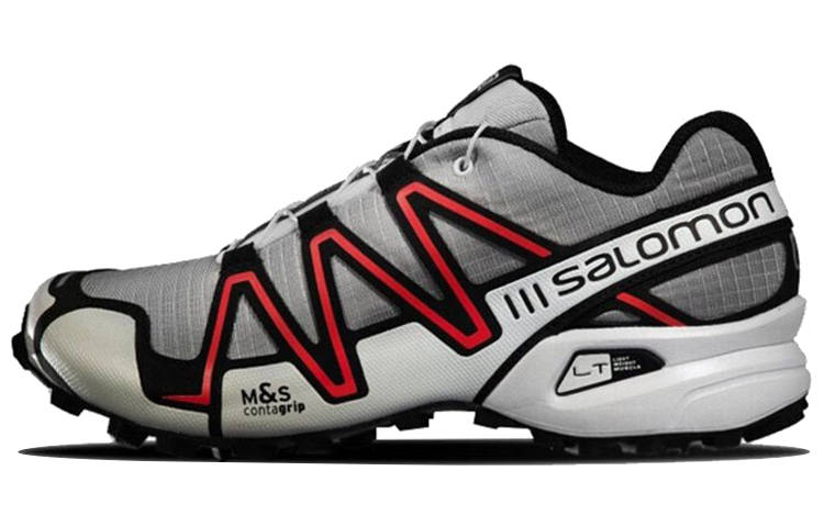 SALOMON Speedcross 3 Mesh, Textile Slip Resistant Abrasion Resistant Low top Running Shoes Unisex Alloy Gray