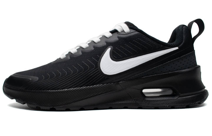 Nike Nike Air Max 1 Breathable Abrasion Resistant Breathable And Wear resistant Low top Running Shoes Men's Black White