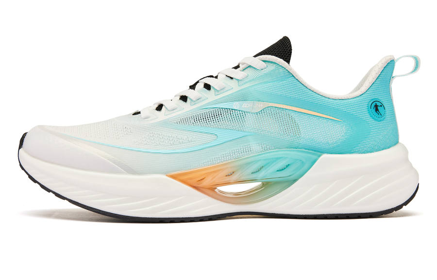 QIAODAN Flying Shadow Team 2.0 Low top Q KUNGFU PRO Sprint Running Shoes Men's White Blue