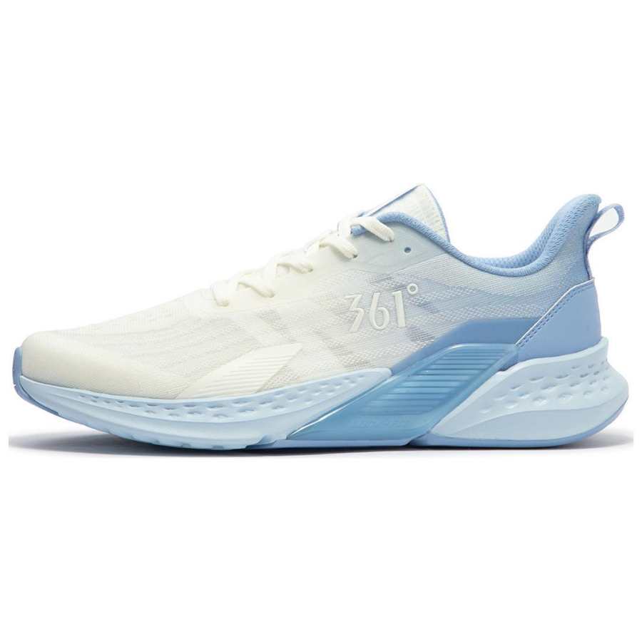 361° Cushioning Slip Resistant Abrasion Resistant Low top Casual Running Shoes Men's White Blue