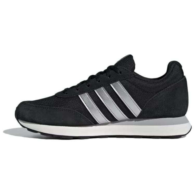 Adidas Adidas Fabric Slip Resistant Abrasion Resistant Low top Casual Running Shoes Women's Black Silver