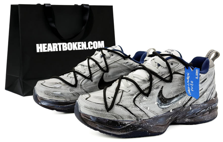 Nike Nike Air Monarch 4 Suixin, Xingji Through Blue Flag Soldier, Shopping Bag Cushioning, Wear Resistant Low top