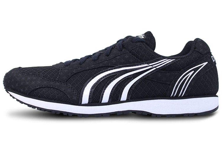 DO-WIN DO WIN Comfortable Cushioning Slip Resistant Abrasion Resistant Breathable Low top Running Shoes Unisex Black