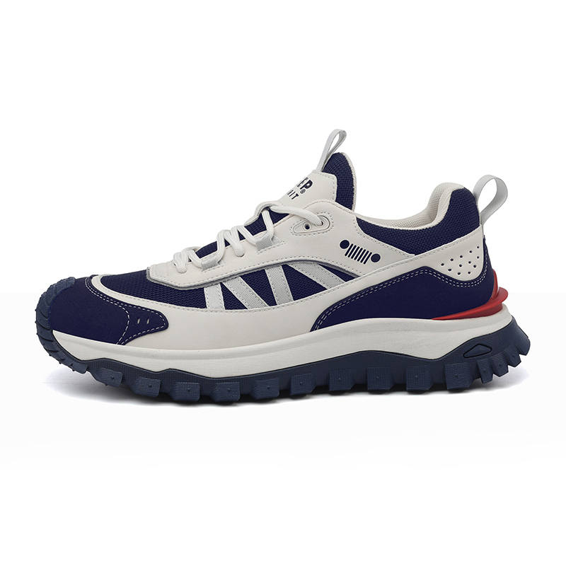 JEEP SPIRIT Abrasion Resistant Breathable Lightweight Height Increasing Low top Casual Shoes Men's White