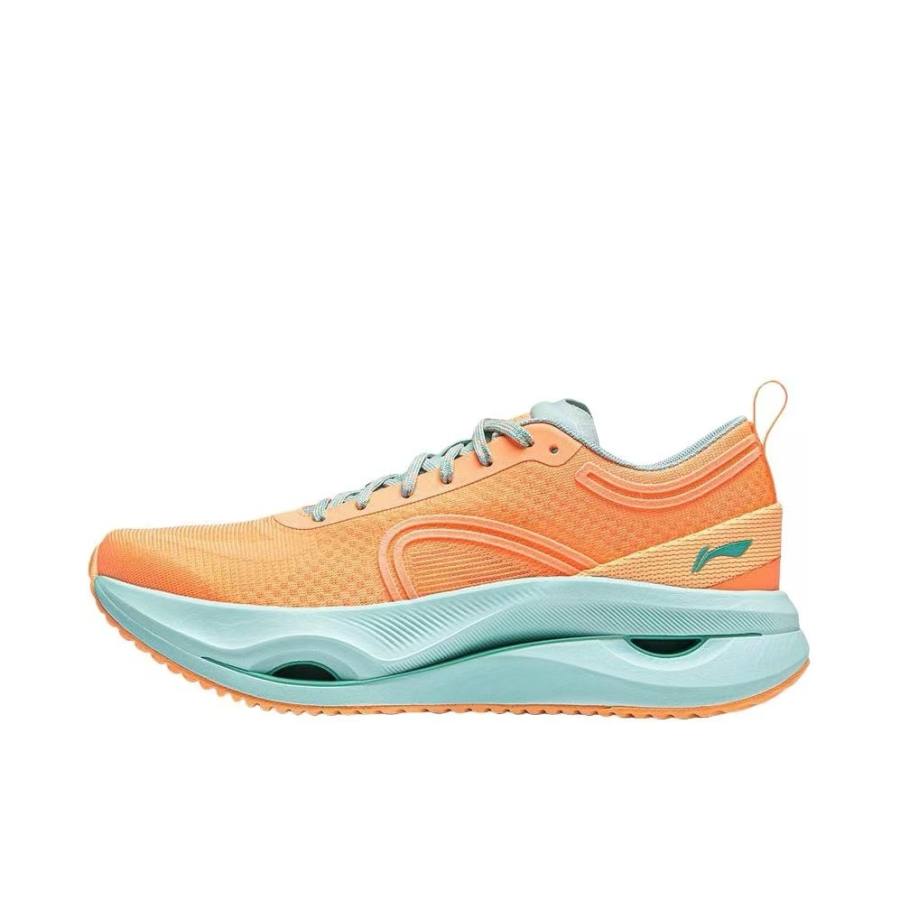 Li-Ning Li Ning Cushioning, Wear Resistant Low top Casual Running Shoes Women's Orange