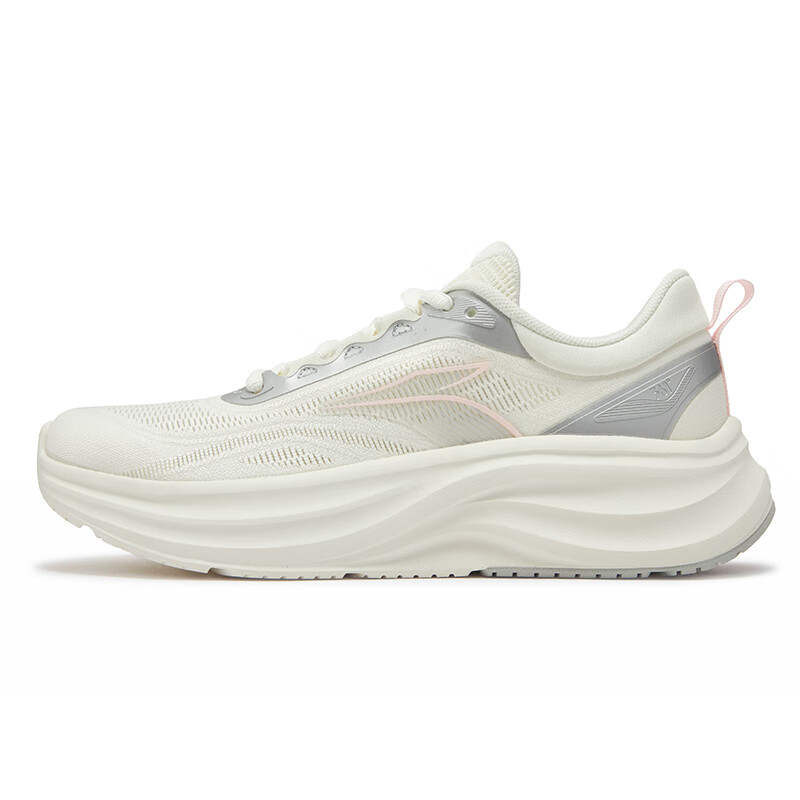 361° Breathable And Slip Resistant Breathable And Slip Resistant Low top Casual Running Shoes Women's White Silver