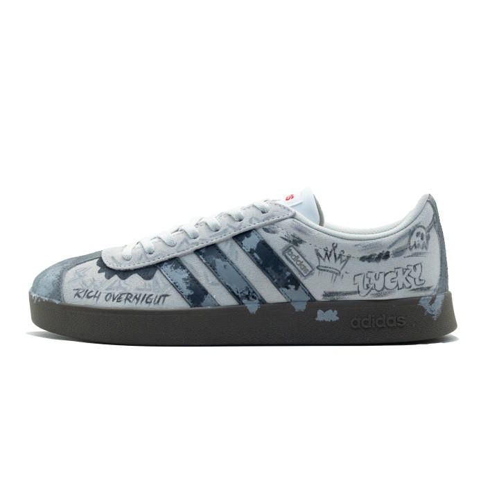 Adidas Adidas VL COURT 2.0 Eli Treasure Abrasion Resistant Low top German Army Trainers Unisex Gray