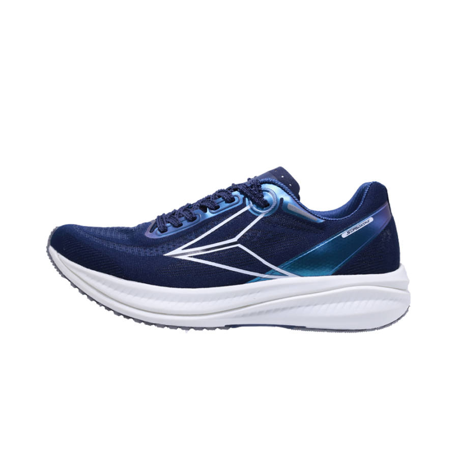 SUPAOSIKE Cushioning Slip Resistant Abrasion Resistant Low top Carbon Plate Casual Running Shoes Unisex White Blue