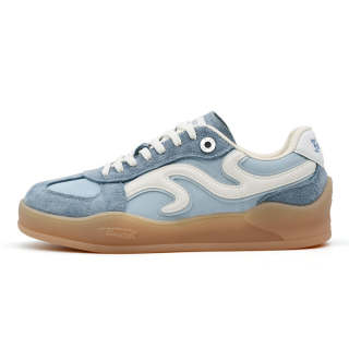 BLOVESTAR Height Increasing Lightweight Low top Skateboard Shoes Women's Haze Blue