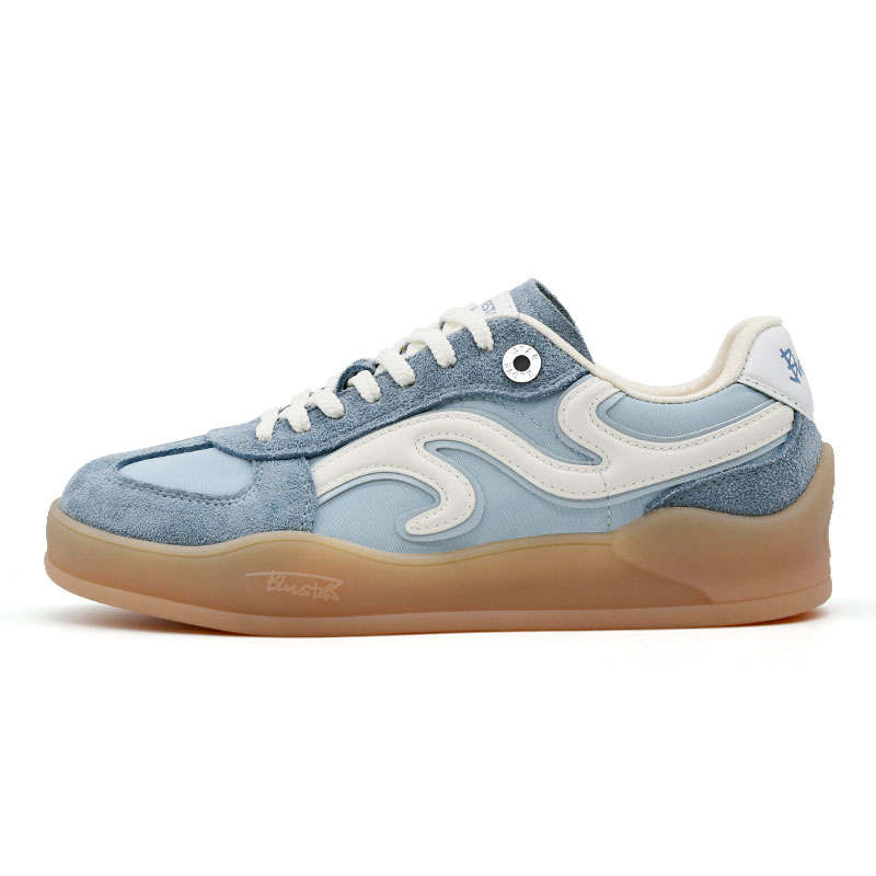 BLOVESTAR Height Increasing Lightweight Low top Skateboard Shoes Women's Haze Blue
