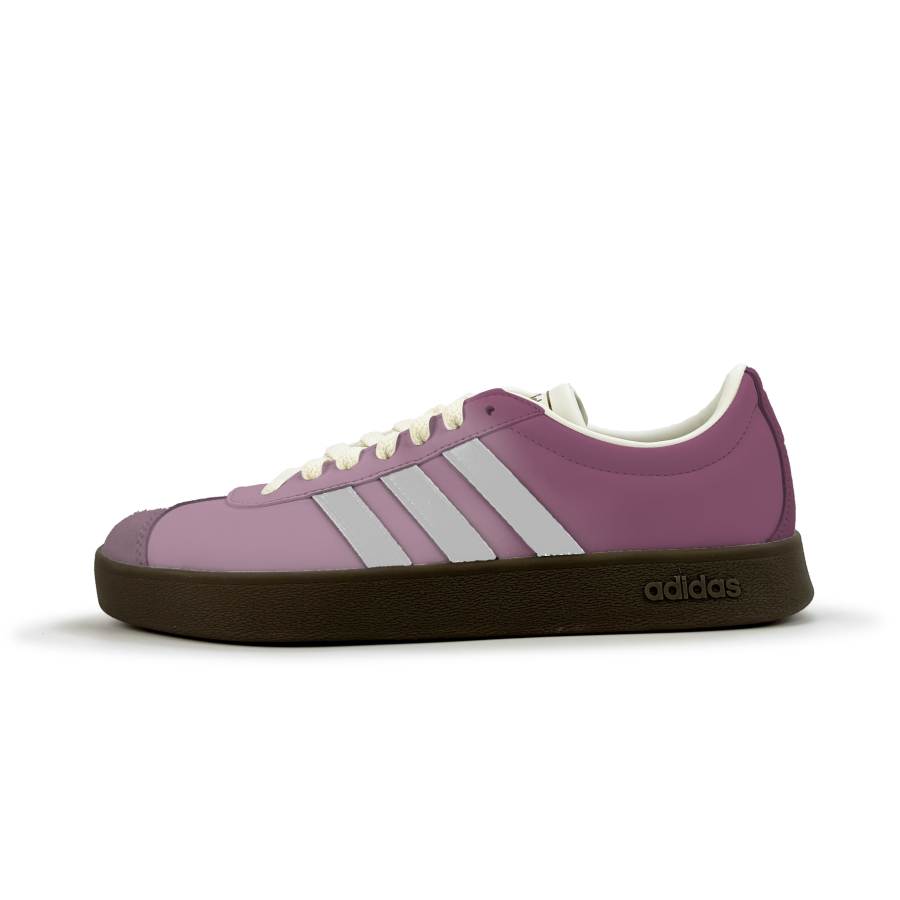 Adidas Adidas Vl Court Classic Cranberry Iced Tea Synthetic Leather Abrasion Resistant Abrasion Resistant Low top
