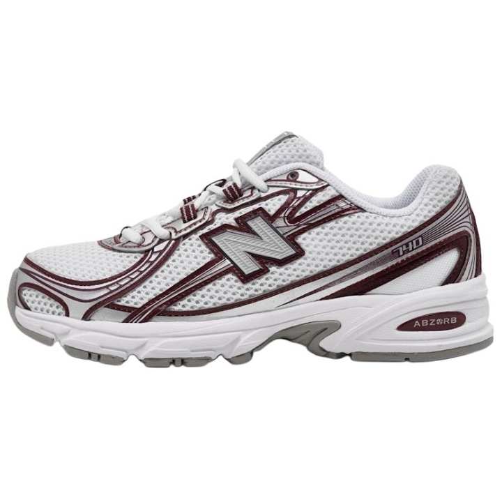 New Balance 740 New Balance 'White Burgundy Silver'