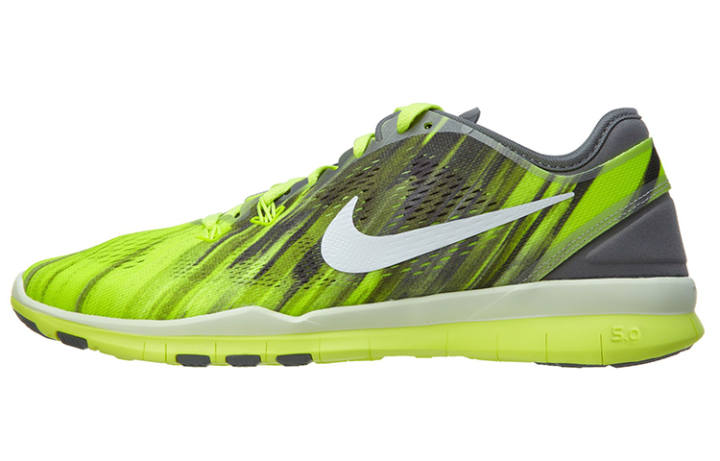 Nike Nike Nke Free 5.0 Tr Fit 5 Prt Cool Grey White Volt White Women's