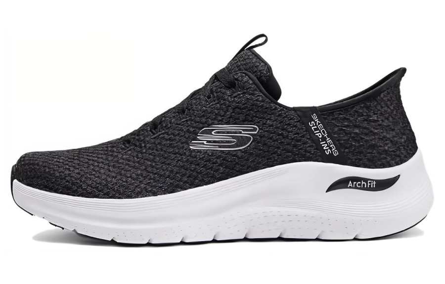 Skechers Low top Running Shoes Men's Black White