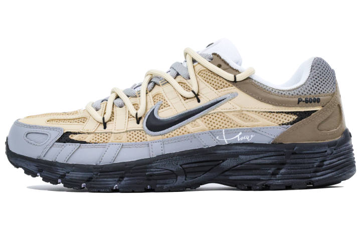 Nike Nike P 6000 Mesh, Leather Cushioning Abrasion Resistant Cushioning, Wear Resistant Low top Running Shoes Unisex