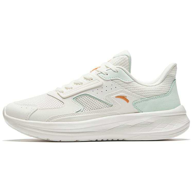 Anta Running Collection Fabric Cushioning Slip Resistant Low top EVA Casual Running Shoes Women's White Green