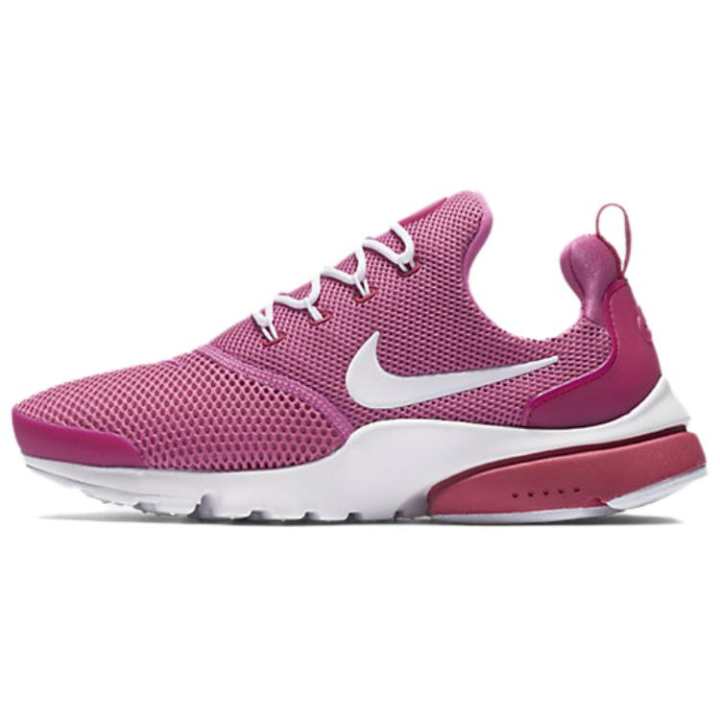 Nike Nike Air Presto Versatile Cushioning Slip Resistant Abrasion Resistant Low top Running Shoes Women's Bright Pink