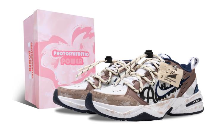 Nike Nike Air Monarch 4 Chunky Sneakers Unisex Low Top Brown/White/Blue