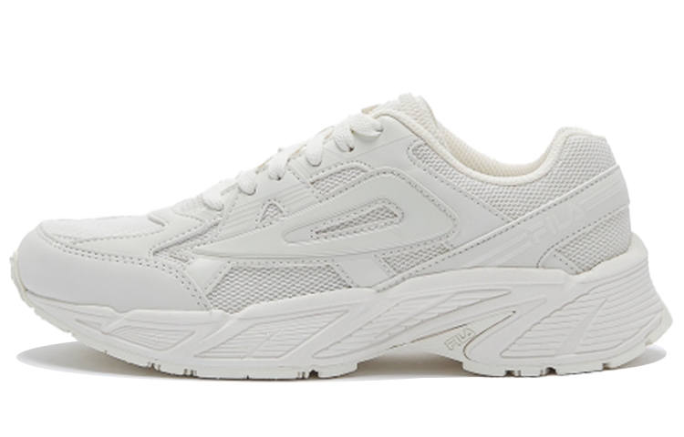 FILA Platform Low top Running Shoes Unisex Beige Korean Style