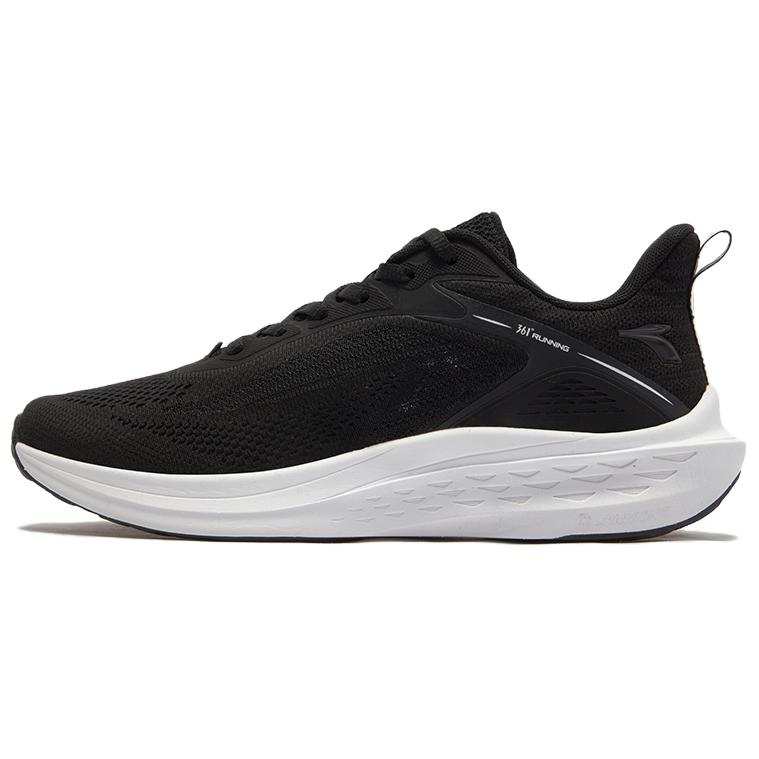 361° Slip Resistant, Abrasion Resistant, Breathable Low top Casual Running Shoes Men's Obsidian Black/361 Degrees White