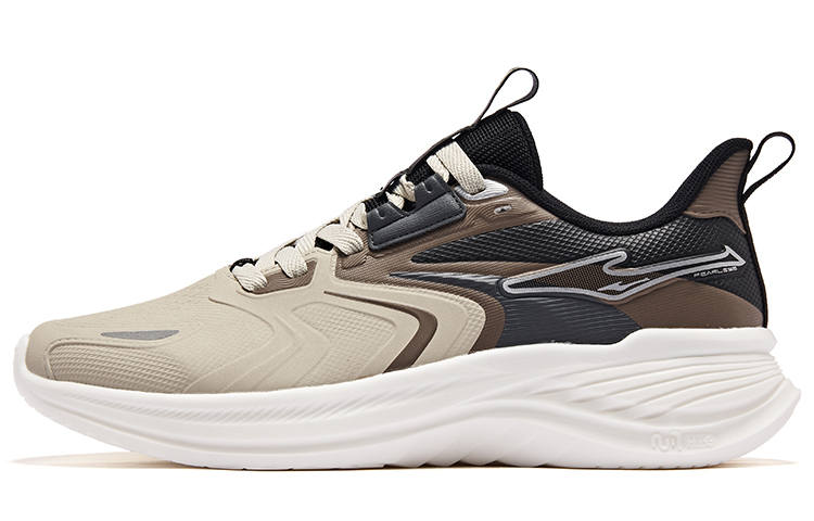 Erke Tissot 2.0 Cushioning, Wear Resistant Low top Running Shoes Men's White Black