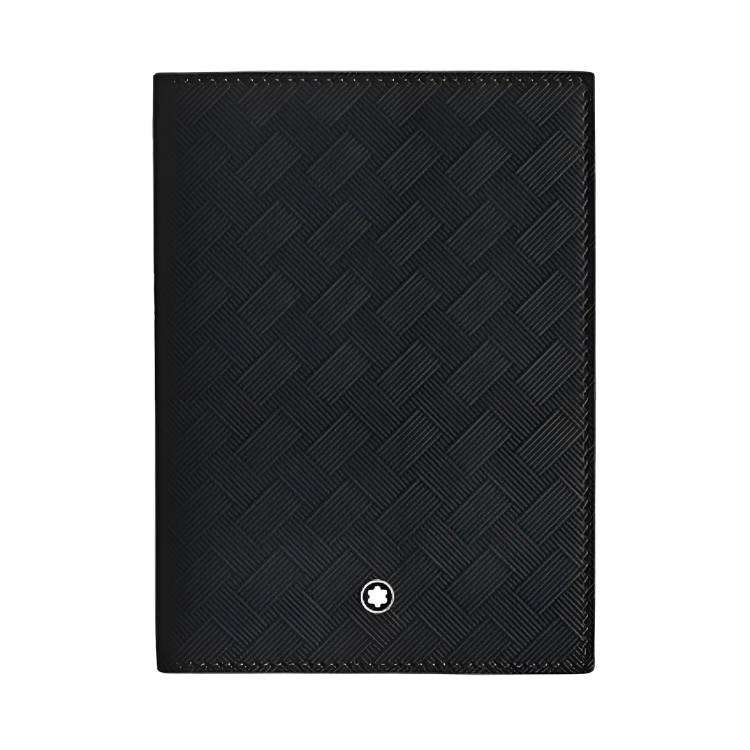 MONTBLANC Stylish 3.0 Cow Leather Passport Holder Unisex Classic Black