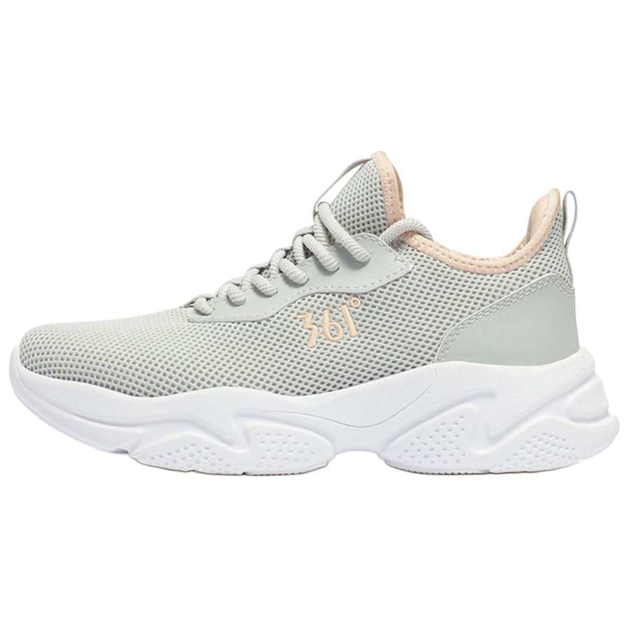361° Cushioning, Wear Resistant Low top Casual Running Shoes Women's Gray Pink