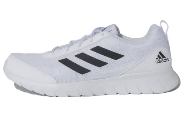 Adidas Adidas Adiscend Comfortable Fabric Abrasion Resistant Low top Running Shoes Men's White Black