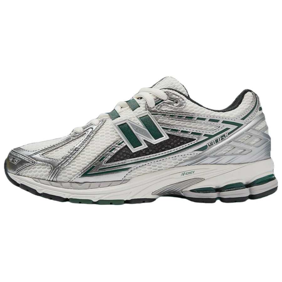 New Balance New Balance NB 1906R Versatile Fashion Shock-Absorbing Low-Top Running Shoes White Silver