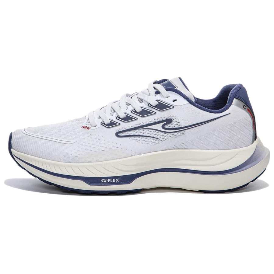 Erke Cushioning Rebound Low top Running Shoes Men's White Blue