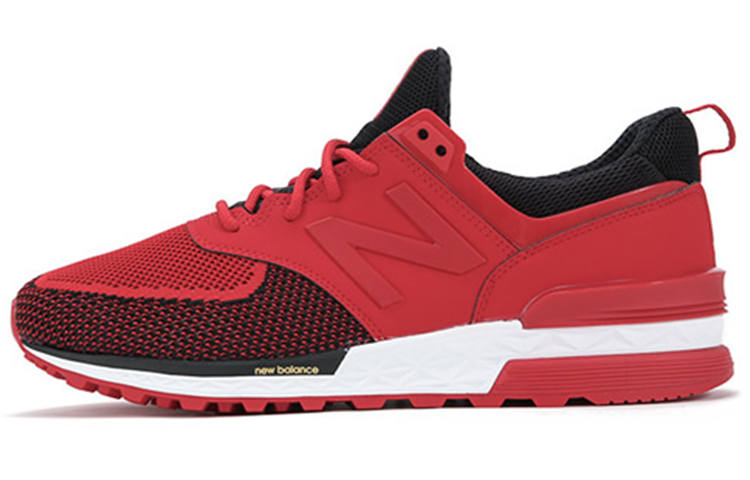 New Balance New Balance NB 574 Vintage Fabric Abrasion Resistant Breathable Low top Running Shoes Unisex True Red