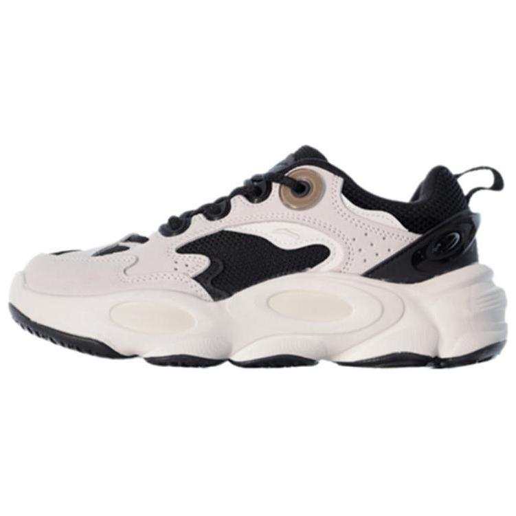Anta Life Collection Comfortable Abrasion Resistant Low top Chunky Sneakers Women's White Black