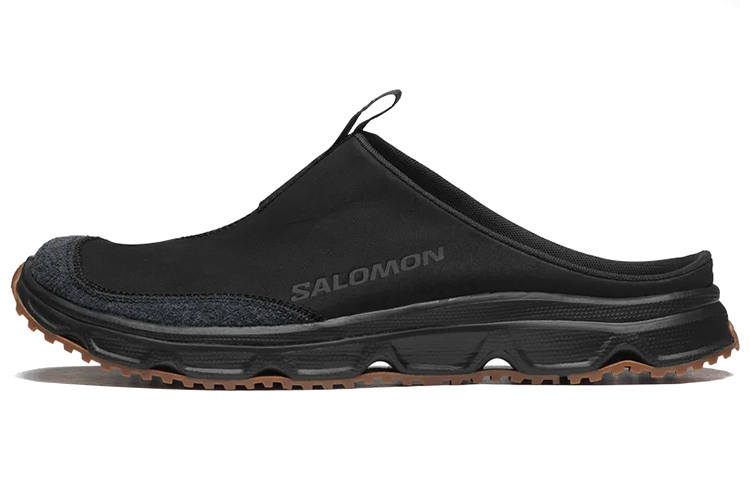 SALOMON Rubber Sole Slide Slippers Unisex Black